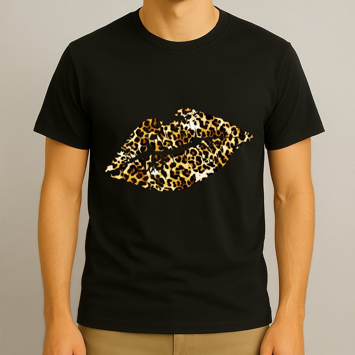 Cheetah Print Skinned Lips T-Shirt