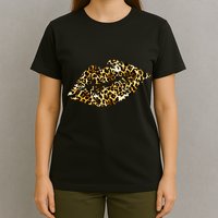 Cheetah Print Skinned Lips T-Shirt
