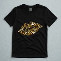 Cheetah Print Skinned Lips T-Shirt