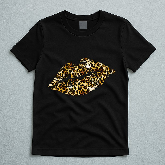 Cheetah Print Skinned Lips T-Shirt
