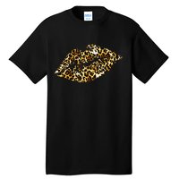 Cheetah Print Skinned Lips Tall T-Shirt