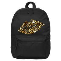 Cheetah Print Skinned Lips 16 in Basic Backpack