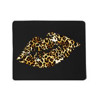 Cheetah Print Skinned Lips Mousepad