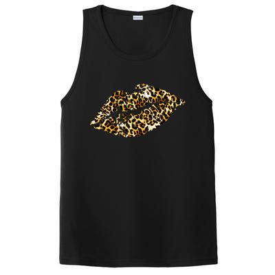 Cheetah Print Skinned Lips PosiCharge Competitor Tank