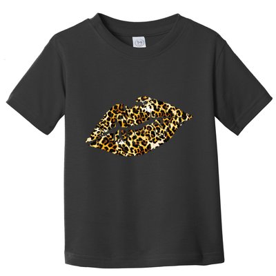 Cheetah Print Skinned Lips Toddler T-Shirt