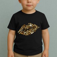 Cheetah Print Skinned Lips Toddler T-Shirt
