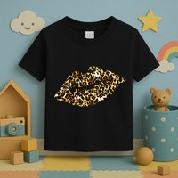 Cheetah Print Skinned Lips Toddler T-Shirt