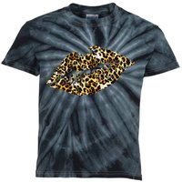 Cheetah Print Skinned Lips Kids Tie-Dye T-Shirt