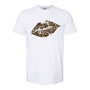 Cheetah Print Skinned Lips Softstyle® CVC T-Shirt