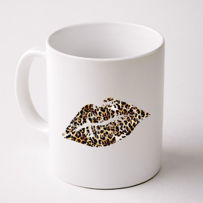 Cheetah Print Skinned Lips Coffee Mug