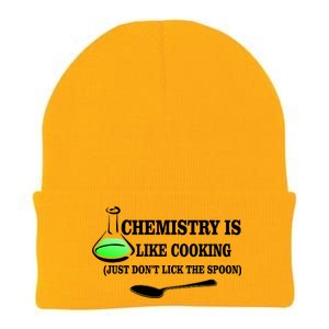 Chemistry Cooking Don't Lick The Spoon Knit Cap Winter Beanie