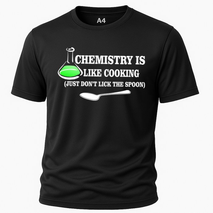 Chemistry Cooking Don't Lick The Spoon Cooling Performance Crew T-Shirt