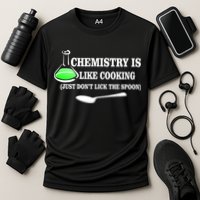 Chemistry Cooking Don't Lick The Spoon Cooling Performance Crew T-Shirt