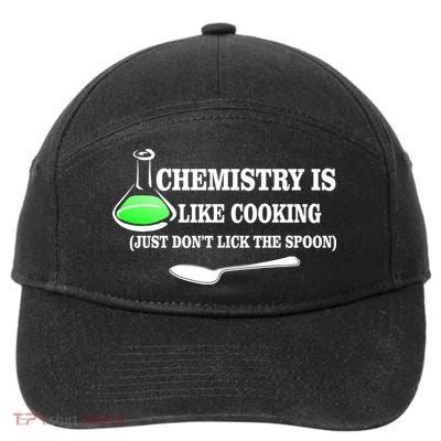 Chemistry Cooking Don't Lick The Spoon 7-Panel Snapback Hat