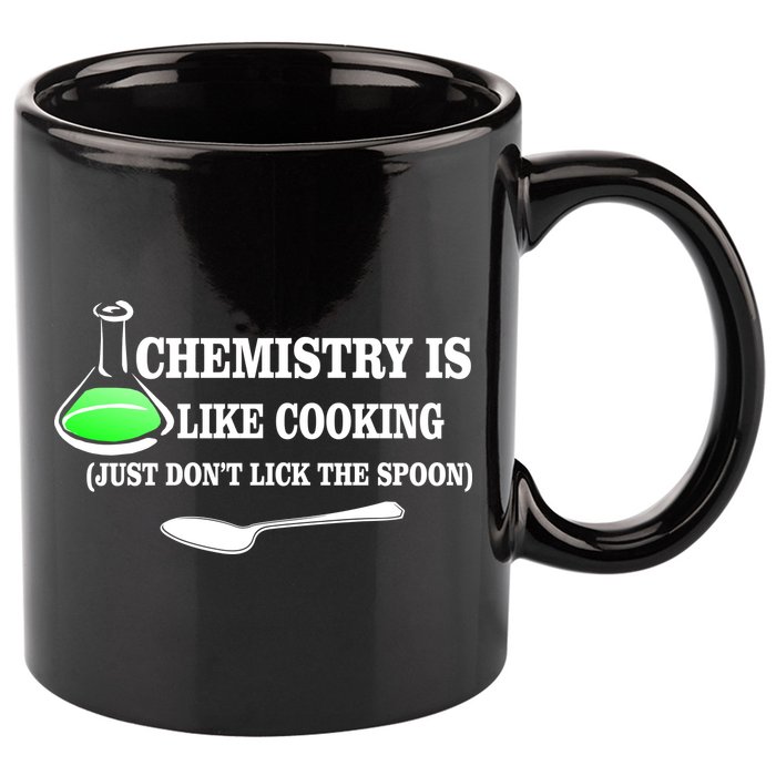 Chemistry Cooking Don't Lick The Spoon 11oz C Handle Ceramic Mug