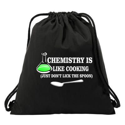 Chemistry Cooking Don't Lick The Spoon Drawstring Bag