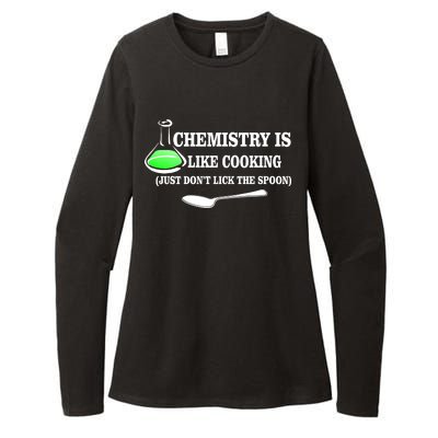 Chemistry Cooking Don't Lick The Spoon Womens CVC Long Sleeve Shirt