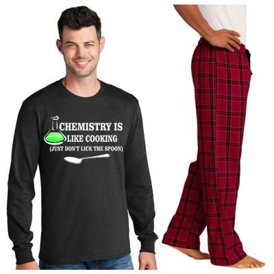 Chemistry Cooking Don't Lick The Spoon Long Sleeve Pajama Set