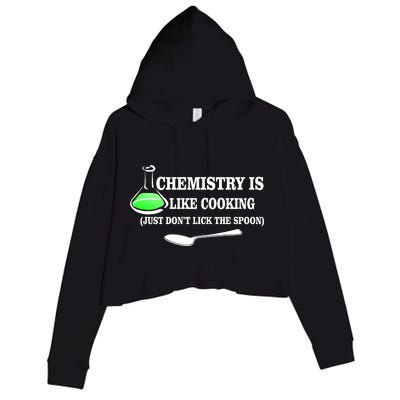 Chemistry Cooking Don't Lick The Spoon Crop Fleece Hoodie