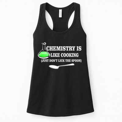 Chemistry Cooking Don't Lick The Spoon Womens Tank Top