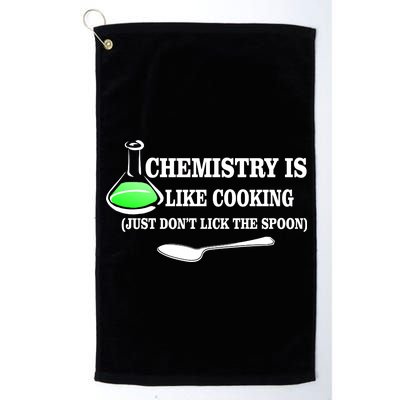 Chemistry Cooking Don't Lick The Spoon Platinum Collection Golf Towel