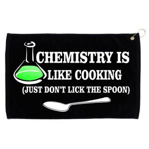 Chemistry Cooking Don't Lick The Spoon Grommeted Golf Towel