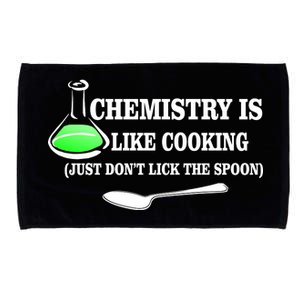 Chemistry Cooking Don't Lick The Spoon Microfiber Hand Towel