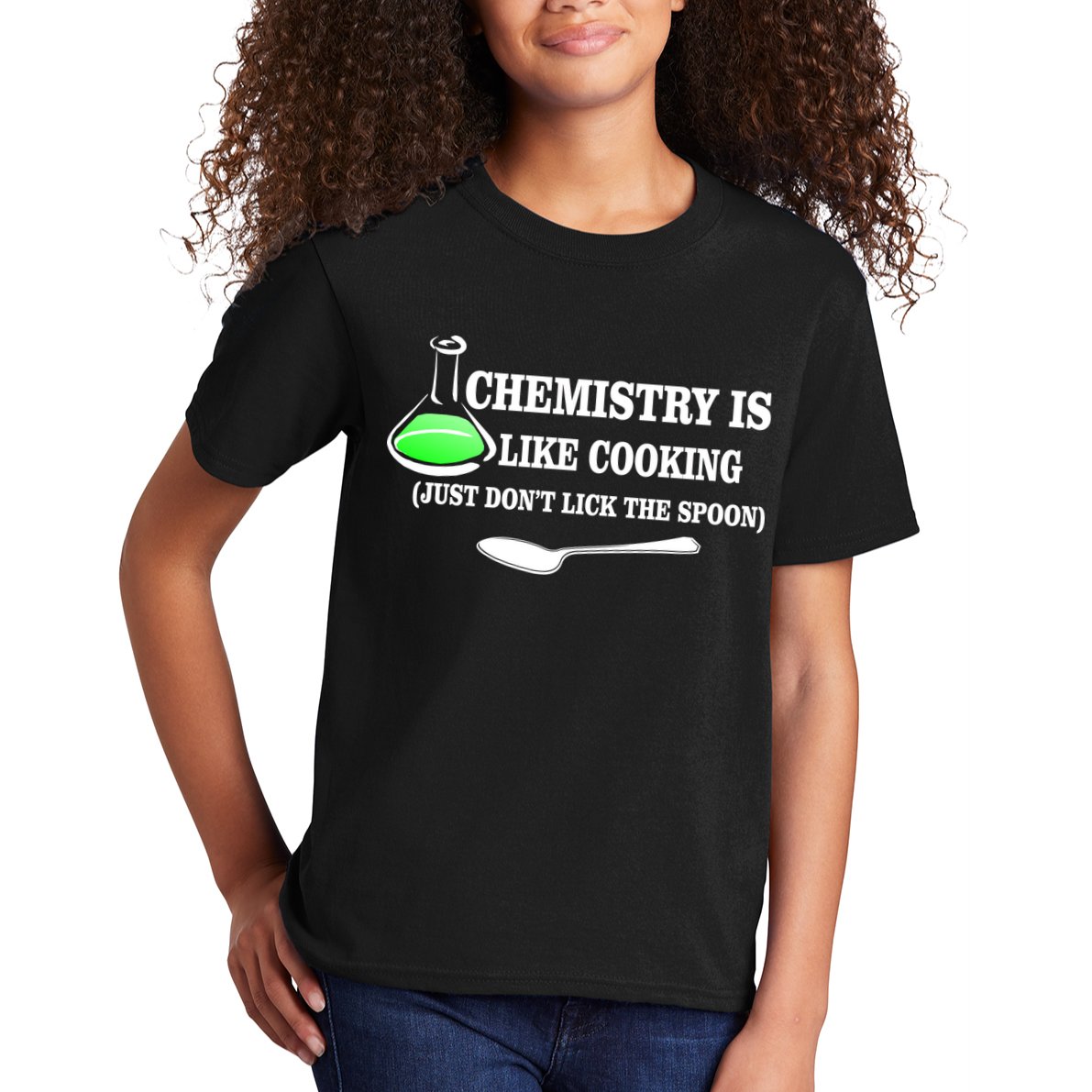 Chemistry Cooking Don't Lick The Spoon Kids T-Shirt