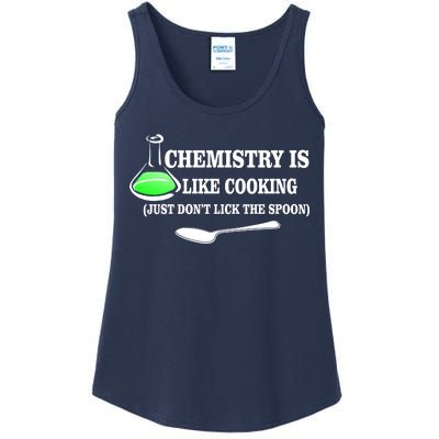 Chemistry Cooking Don't Lick The Spoon Ladies Essential Tank