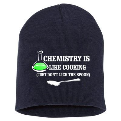 Chemistry Cooking Don't Lick The Spoon Short Acrylic Beanie