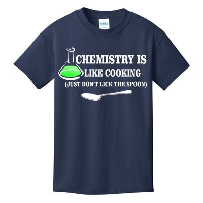 Chemistry Cooking Don't Lick The Spoon Kids T-Shirt