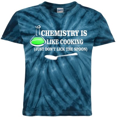 Chemistry Cooking Don't Lick The Spoon Kids Tie-Dye T-Shirt