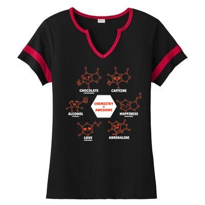 Chemistry Is Awesome Ladies Halftime Notch Neck Tee