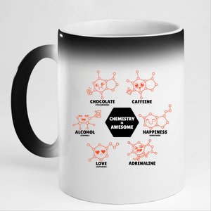 Chemistry Is Awesome 11oz Black Color Changing Mug