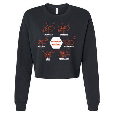 Chemistry Is Awesome Cropped Pullover Crew