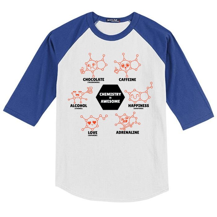 Chemistry Is Awesome Kids Colorblock Raglan Jersey