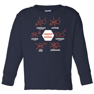 Chemistry Is Awesome Toddler Long Sleeve Shirt