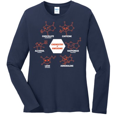 Chemistry Is Awesome Ladies Long Sleeve Shirt