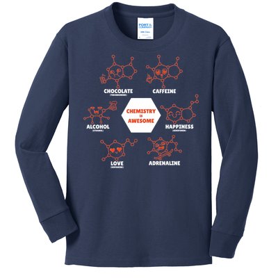 Chemistry Is Awesome Kids Long Sleeve Shirt