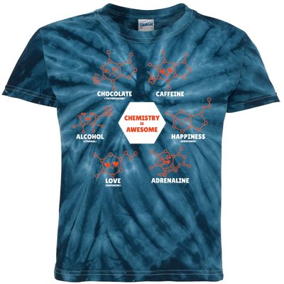 Chemistry Is Awesome Kids Tie-Dye T-Shirt