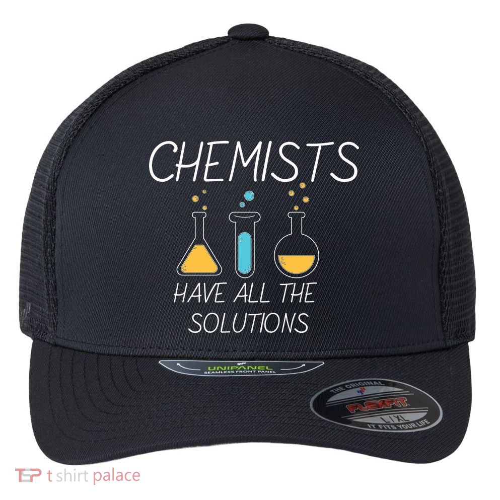 Chemists Have All Solutions Flexfit Unipanel Trucker Cap