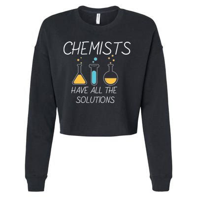 Chemists Have All Solutions Cropped Pullover Crew