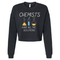 Chemists Have All Solutions Cropped Pullover Crew