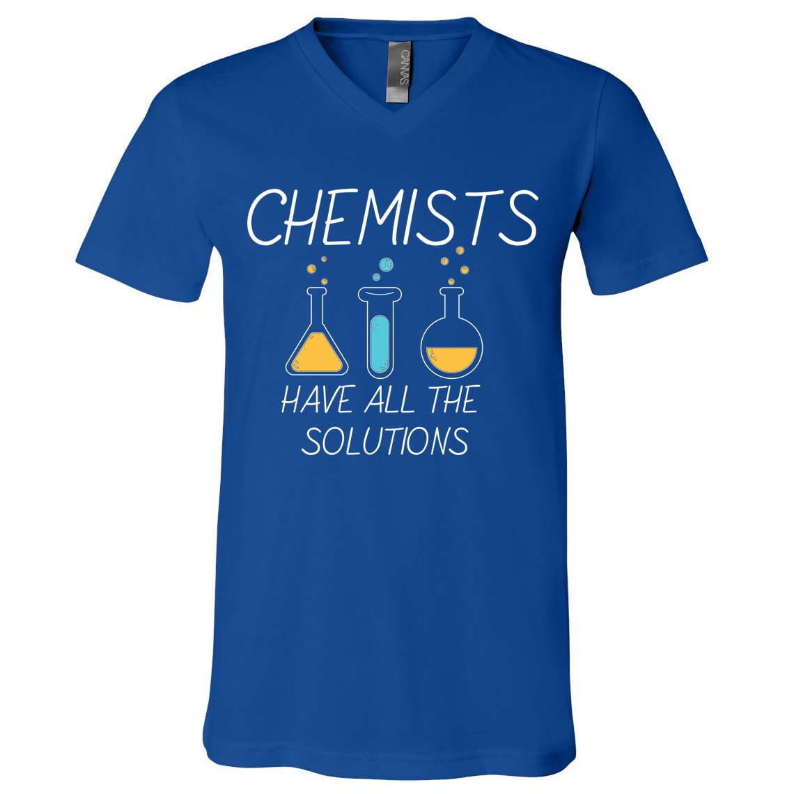 Chemists Have All Solutions V-Neck T-Shirt