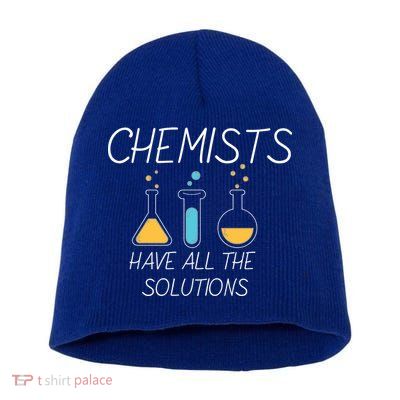 Chemists Have All Solutions Short Acrylic Beanie