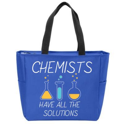 Chemists Have All Solutions Zip Tote Bag