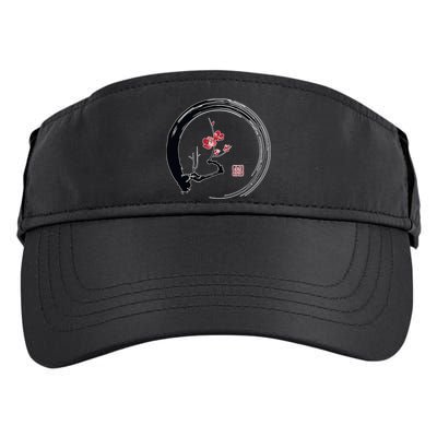 Cherry Blossom Japanese Ink Painting Adult Drive Performance Visor