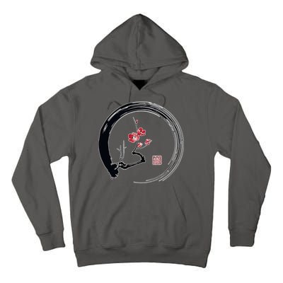 Cherry Blossom Japanese Ink Painting Tall Hoodie