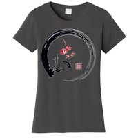 Cherry Blossom Japanese Ink Painting Women's T-Shirt