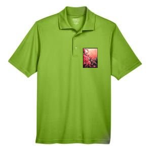 Cherry Blossom Painting Men's Origin Performance Pique Polo